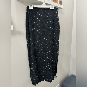 Black and white maxi dress